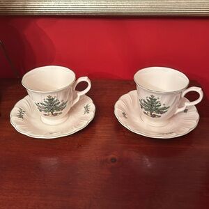 Nikko Happy Holidays Cups and Saucers